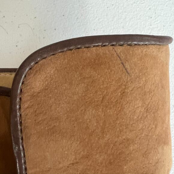 Rag & Bone Women's Boots 6.5 Kinsey Carmel Tan Nubuck Leather Strap Ankle Heel - Picture 12 of 15